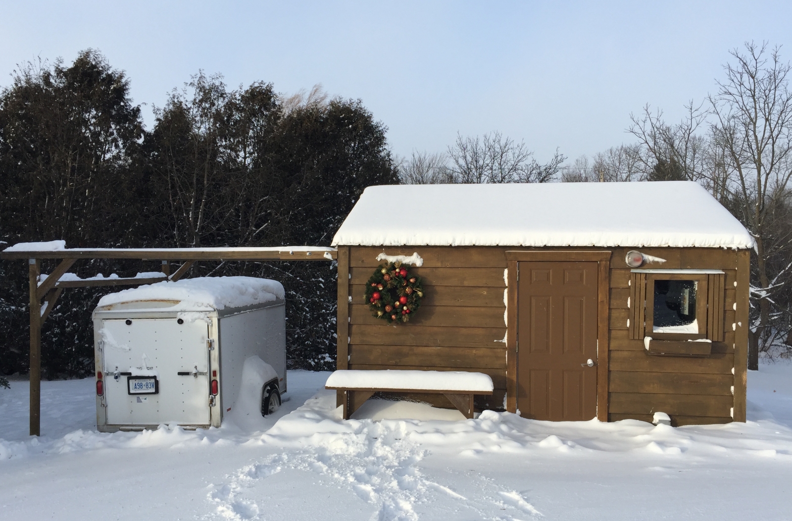 Doghouse in Winter