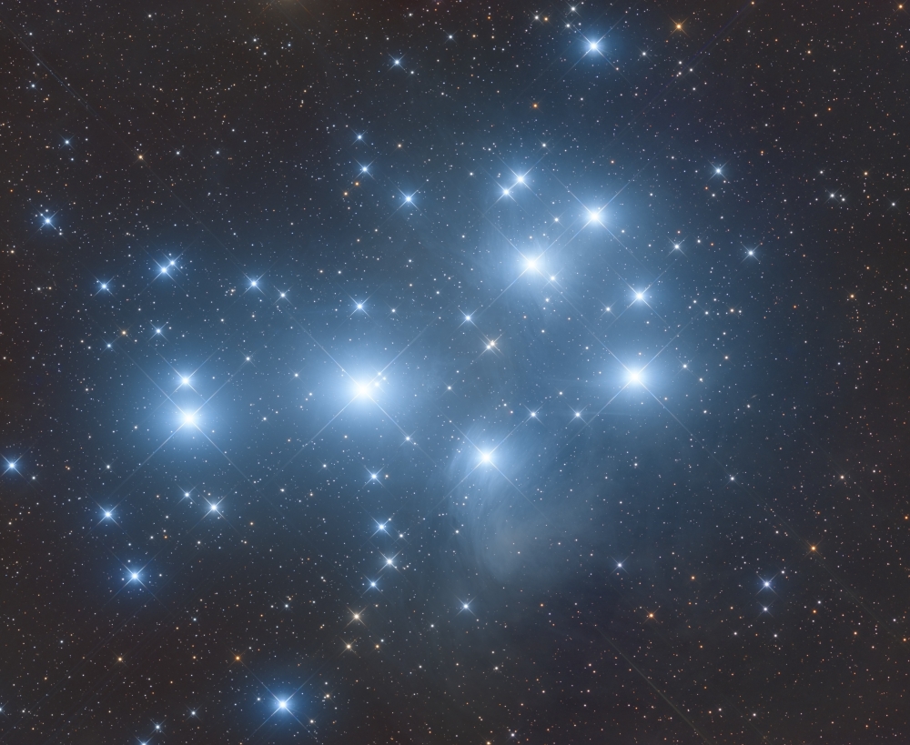 M45, The Pleiades - Astrodoc: Astrophotography by Ron Brecher