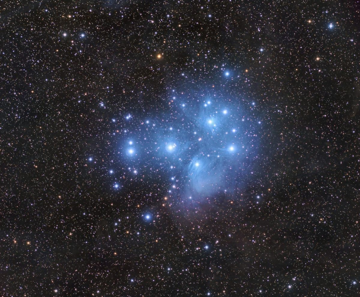 M45, The Pleiades Wide Field - Astrodoc: Astrophotography by Ron Brecher