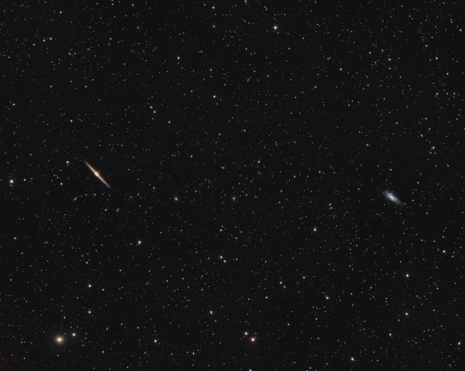 NGC 4565 and NGC 4559 - Astrodoc: Astrophotography by Ron Brecher