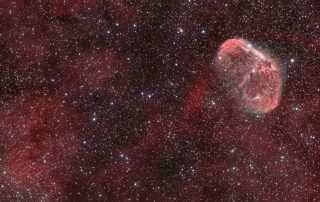 Crescent Nebula and Soap Bubble Nebula