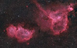 Heart Nebula and Soul Nebula
