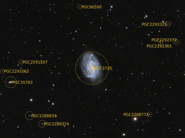 NGC 3726 Astrodoc Astrophotography by Ron Brecher