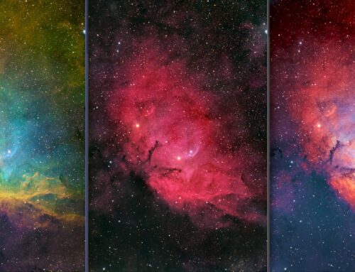 Sh2-101 in Three Palettes