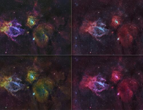 Bubble Nebula Wide Field in SHO